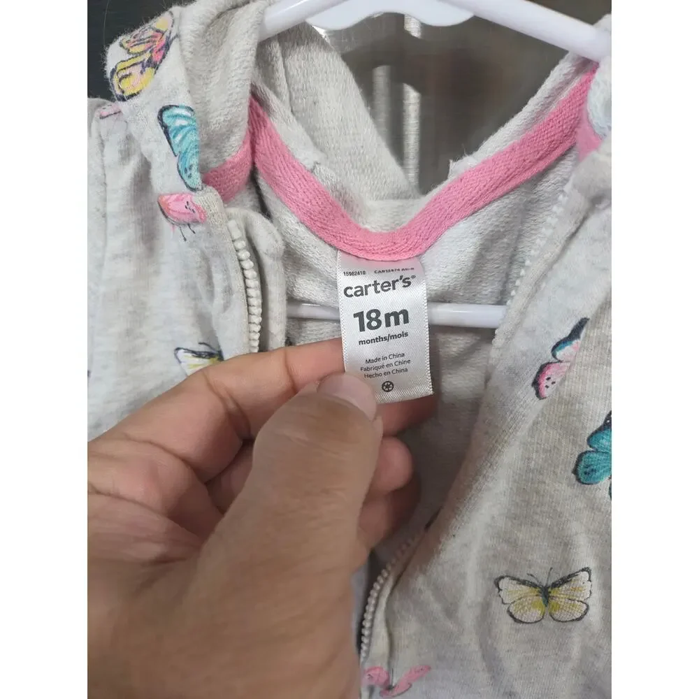 Butterfly Hooded Jumpsuit - Carter's - 18mo